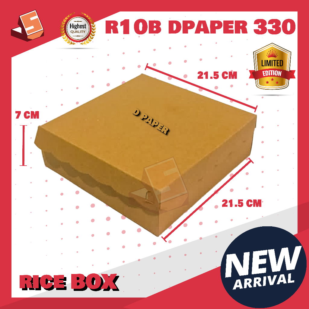 

KARDUS R10B / PAKET GROSIR / DOS 22 / DOS R10B 350 / DUS HAJATAN / BOX CATERING / KARDUS NASI