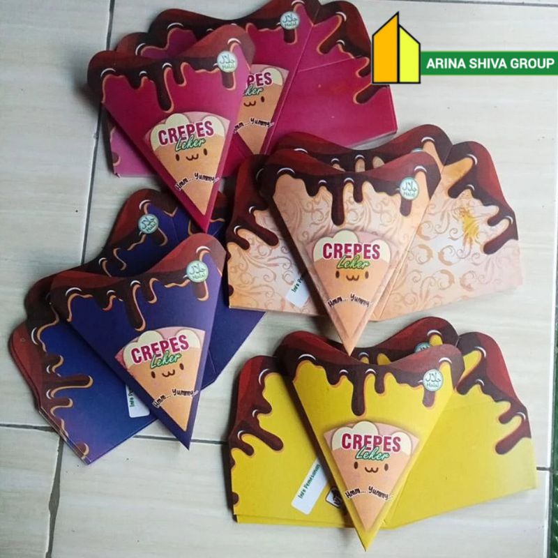 200 LEMBAR KEMASAN CREPES LIPAT JUMBO PAPER CRAFT KARTON SUPER QUALITY | KERTAS LEKER KREPES CRISPY 