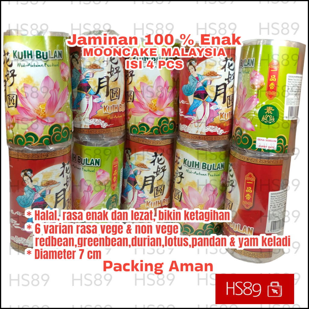 

MOONCAKE MALAYSIA PAKET 2 ROLL - KUE BULAN MALAYSIA ISI 4 PCS - MOONCAKE IMPORT - KUE BULAN IMPORT