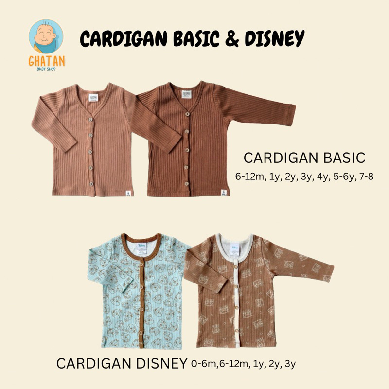 Bohopanna Cardigan Basic & Disney - Cardigan Anak Laki-Laki