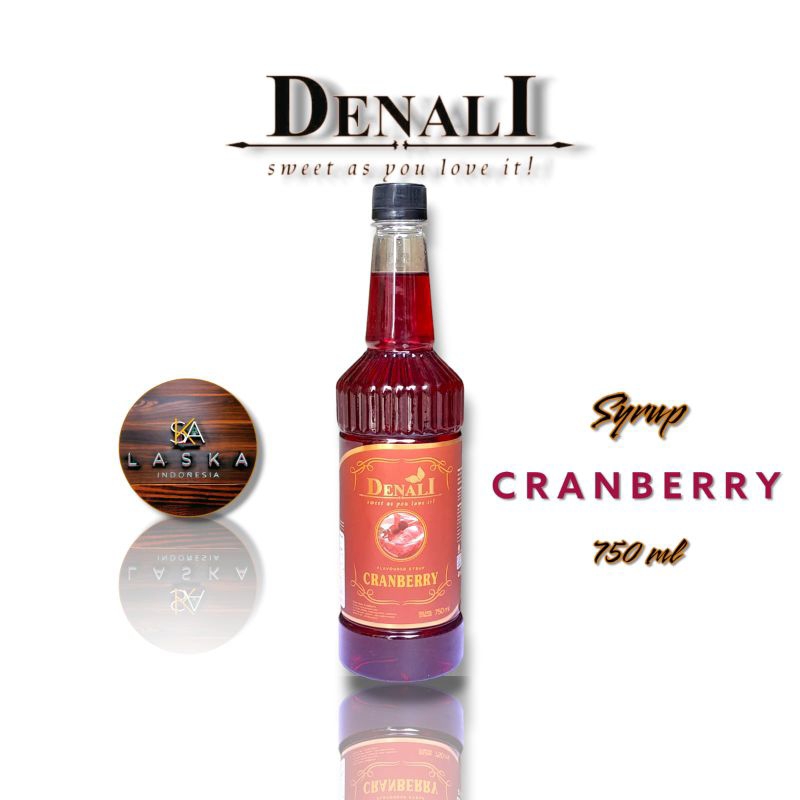 

Denali Syrup Cranberry 750 ml - Sirup Denali Cranberry ala cafe-premium sirup