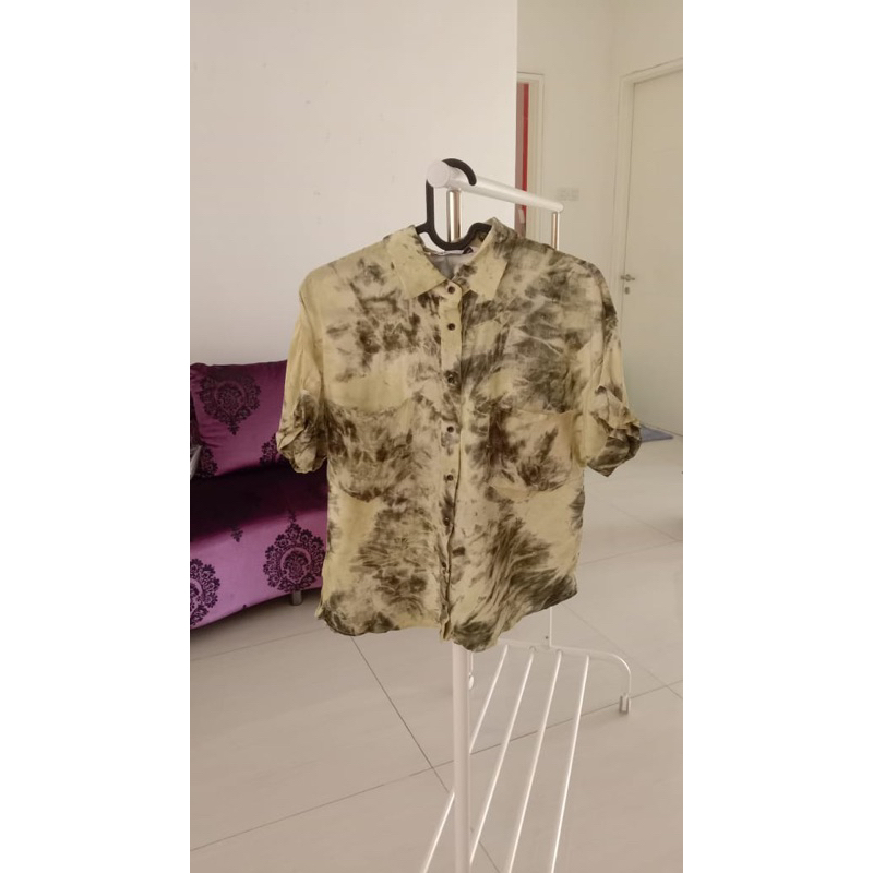 preloved zara shirt tie dye