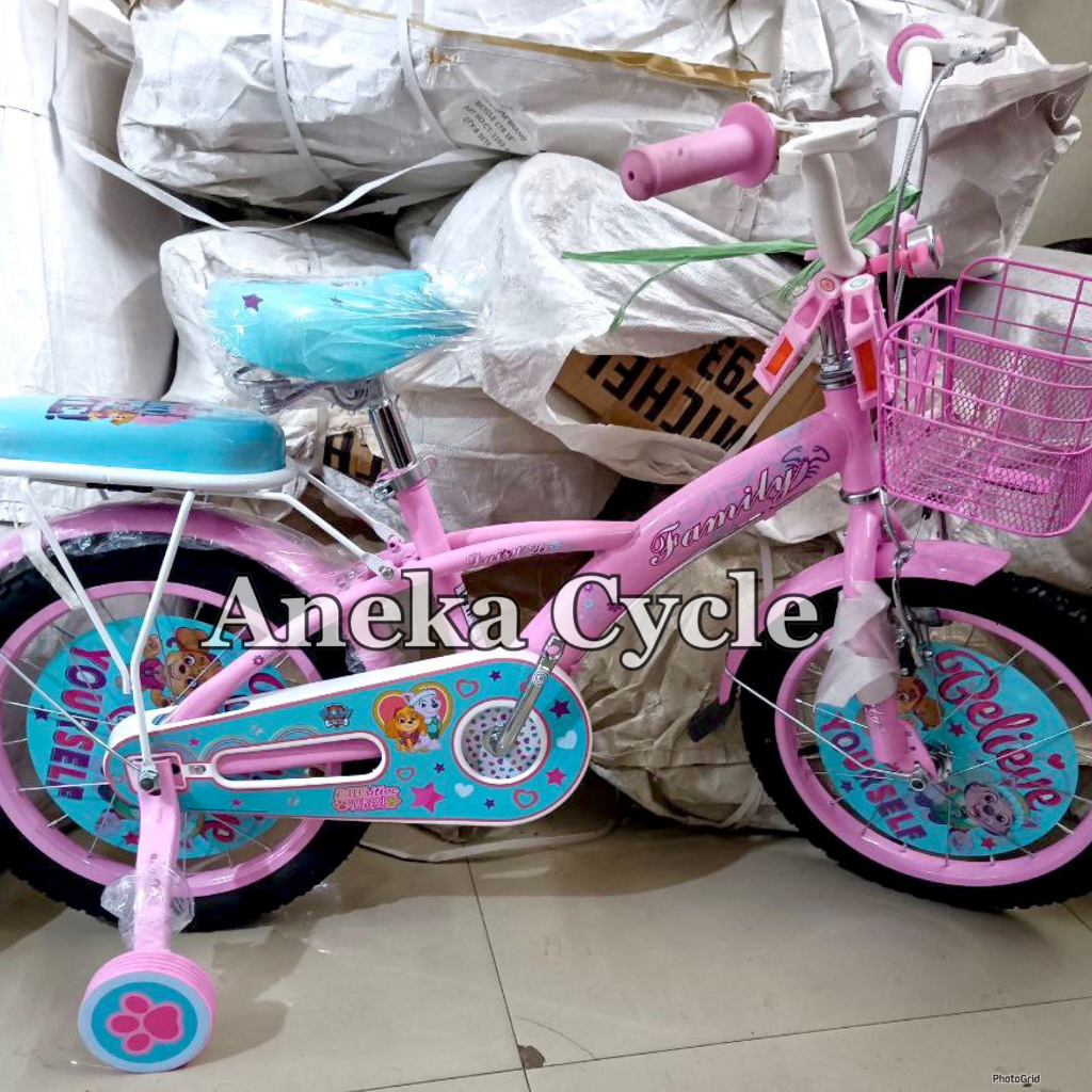 Sepeda Anak Roda Empat Perempuan Cewek Mini Family Daisy 16