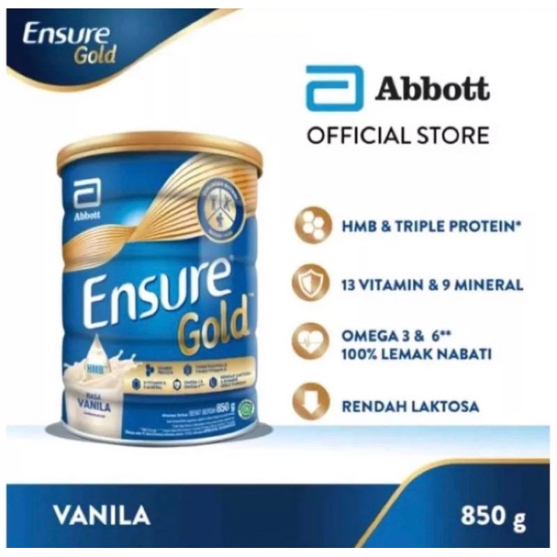 

Ensure Gold Vanila/Coklat 850gr