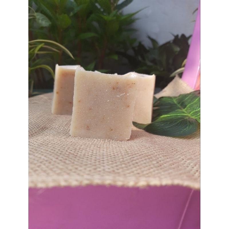 Unscented Double Milk - Sabun Susu Sapi - Sabun Muka Tubuh Anak - Sabun Alami - Sabun Eksim