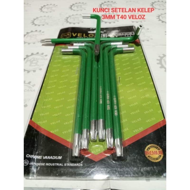 VELOZ KUNCI SETELAN KELEP 3MM T40