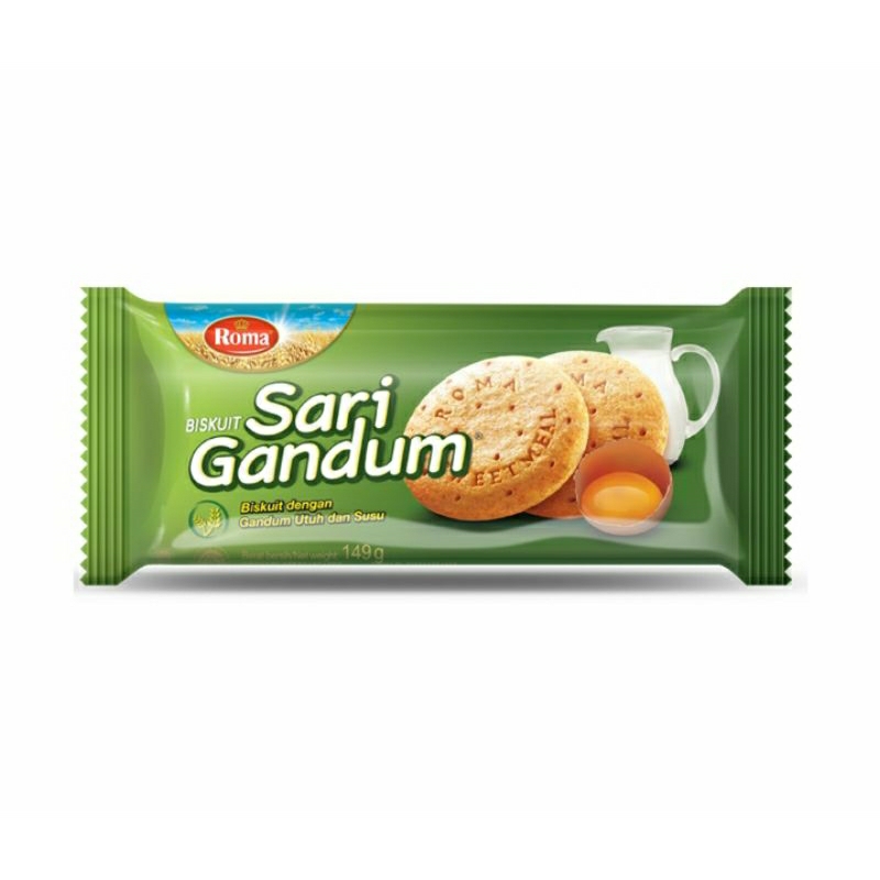 

Roma biskuit Sari gandum roll 149g