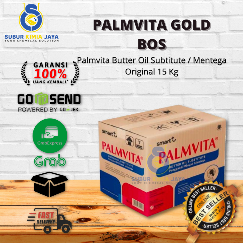 

Palmvita Gold BOS 15 Kg / Palmvita Butter Oil Subtitute / Mentega