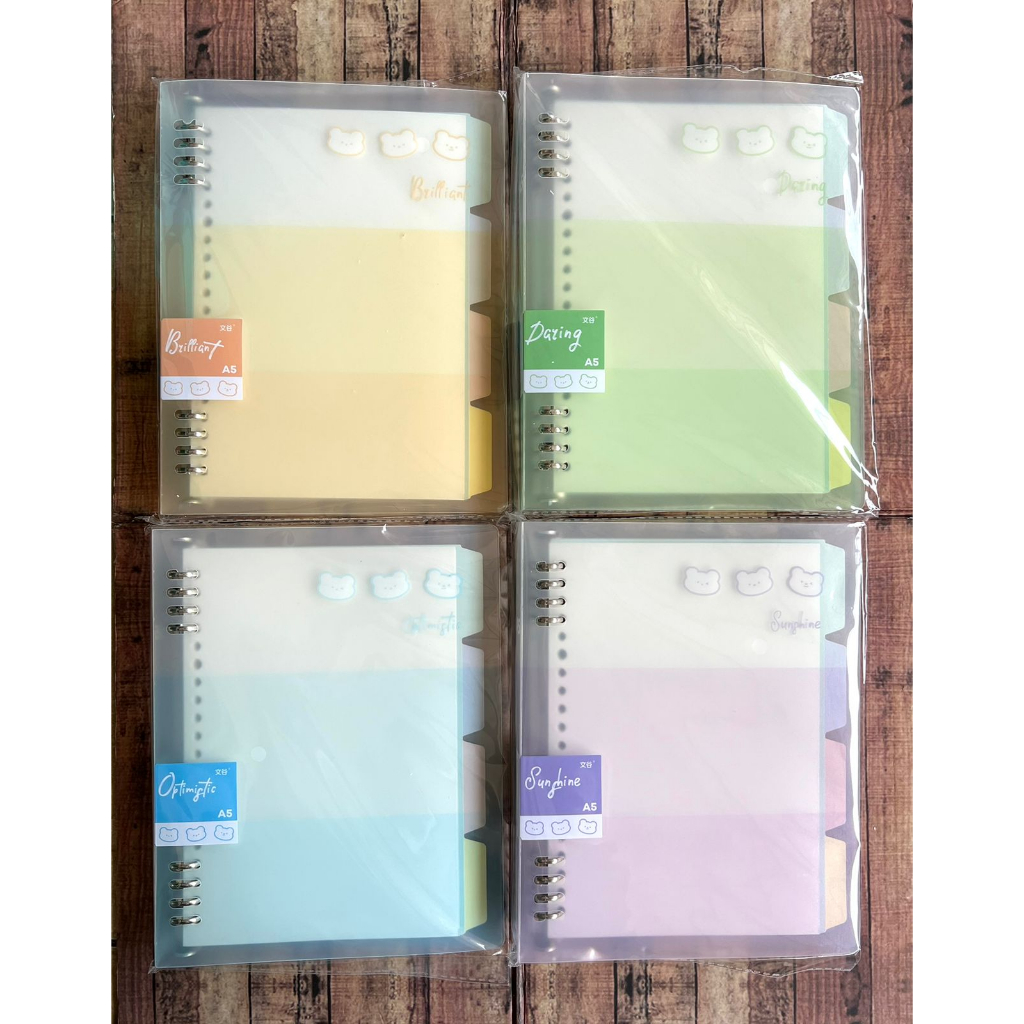 

Map Binder Wengu Three Bear gradation B1044 A5 B5 - Binder Note Plus Loose Leaf dan Divider - Binder File - Binder Campus Ring Besi