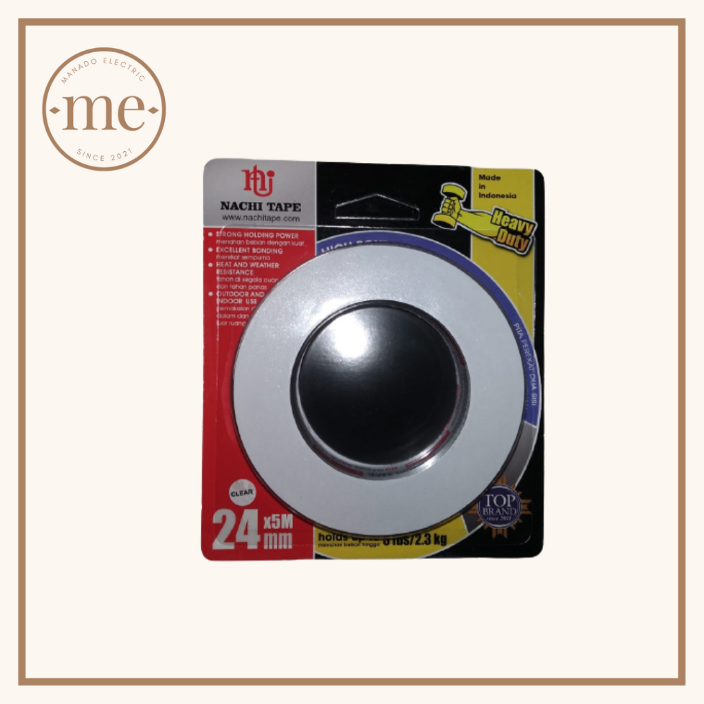 Double Side Tape High Bonding Nachi 24MM x 5 Meter Clear