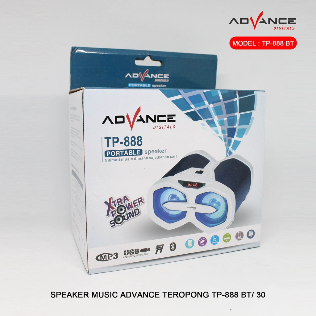 Advance Speaker TP888 Bluetooth Fladisk.Memori.Radio.AUX