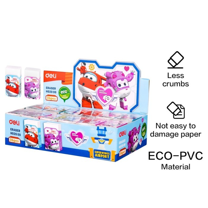 

penghapus deli H02000 Besar/ Penghapus Karakter Super Wings