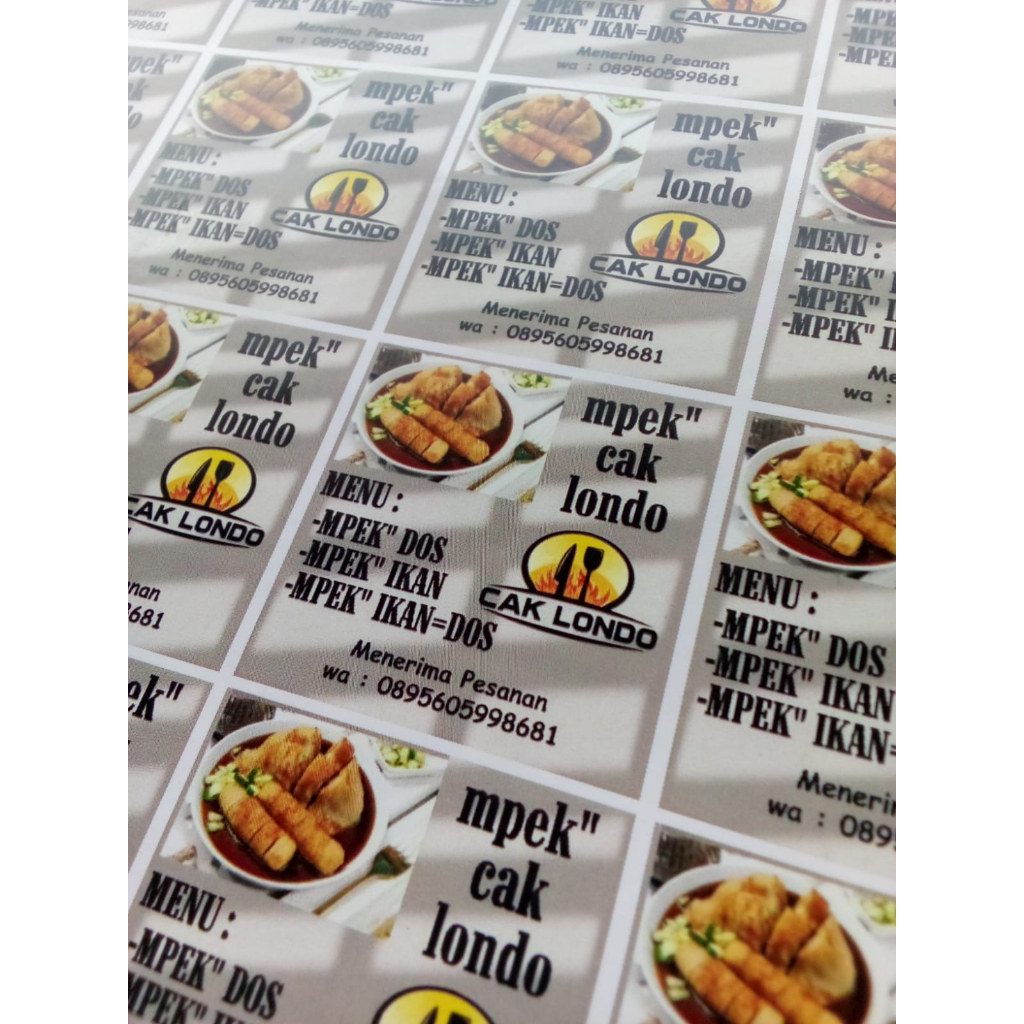 

STIKER PRODUK, STIKER BONTAX, STIKER LABEL