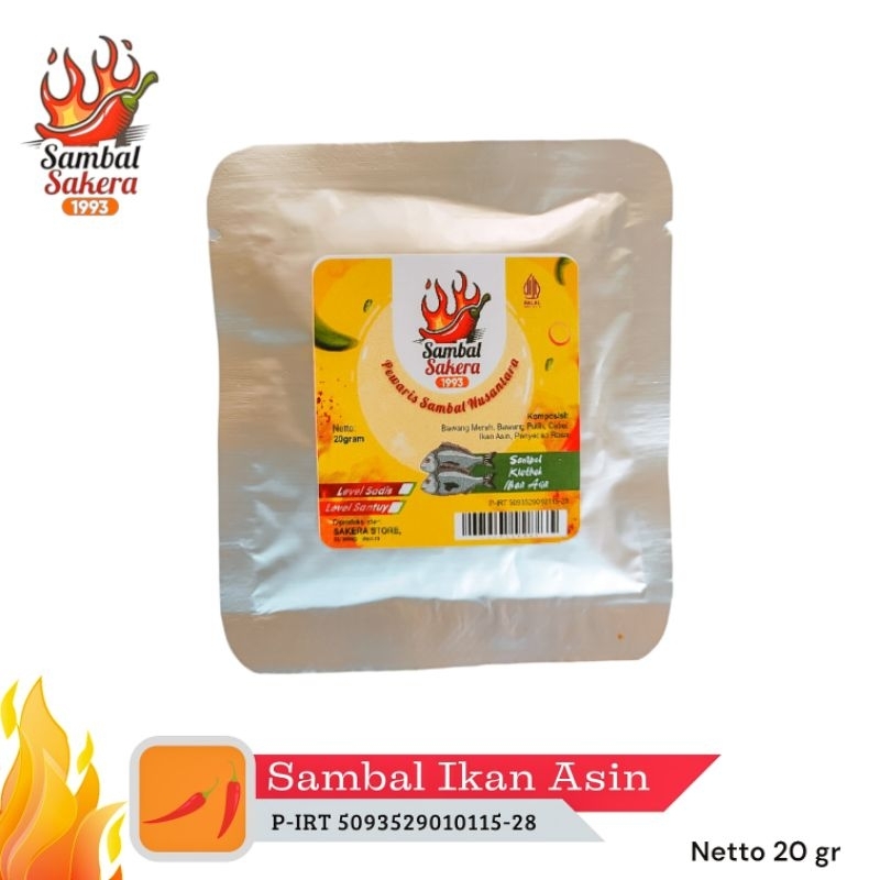 

Sambal Sakera (Varian Ikan Asin/Klotok)
