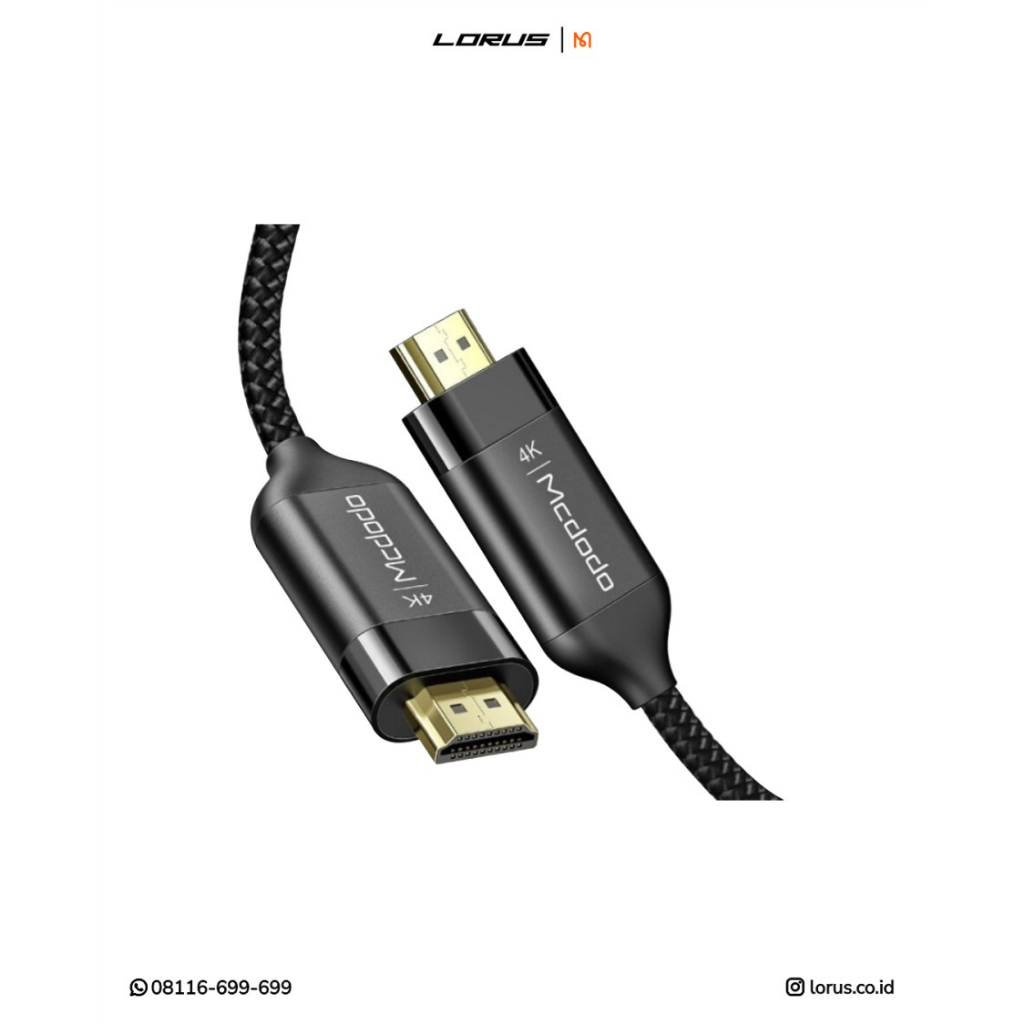 MCDODO CA-8140 Kabel Display Port DP Male To Display Port DP Male 2M