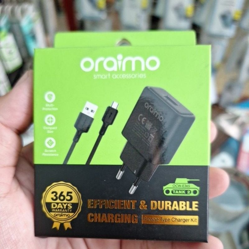 charger micro usb 1.2a original oraimo