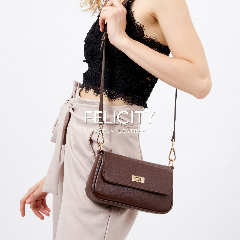 VOILA LEATHER Tas Selempang Wanita Kulit Asli Genuine Leather Sling Bag FELICITY