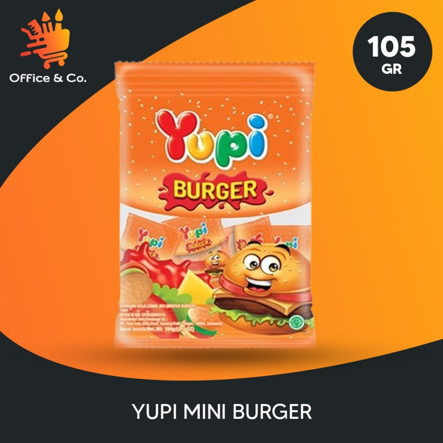 

Permen Gummy YUPI Mini Burger 105 Gr - Candy Burger