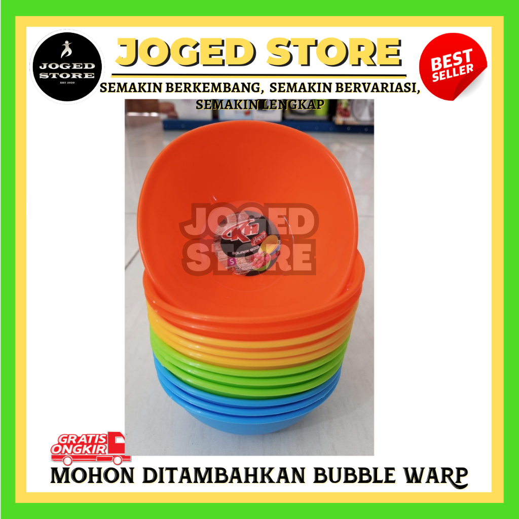 Mangkok KH Happy S 1 Lusin | Mangkok Makanan Plastik Melamine S