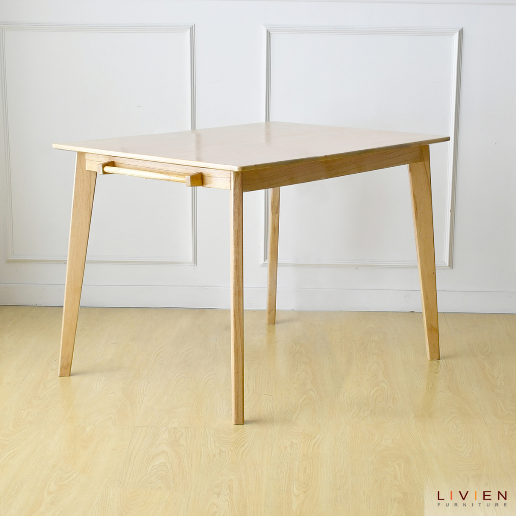 Livien Meja makan nora ukuran 120 cm (hanya meja saja)