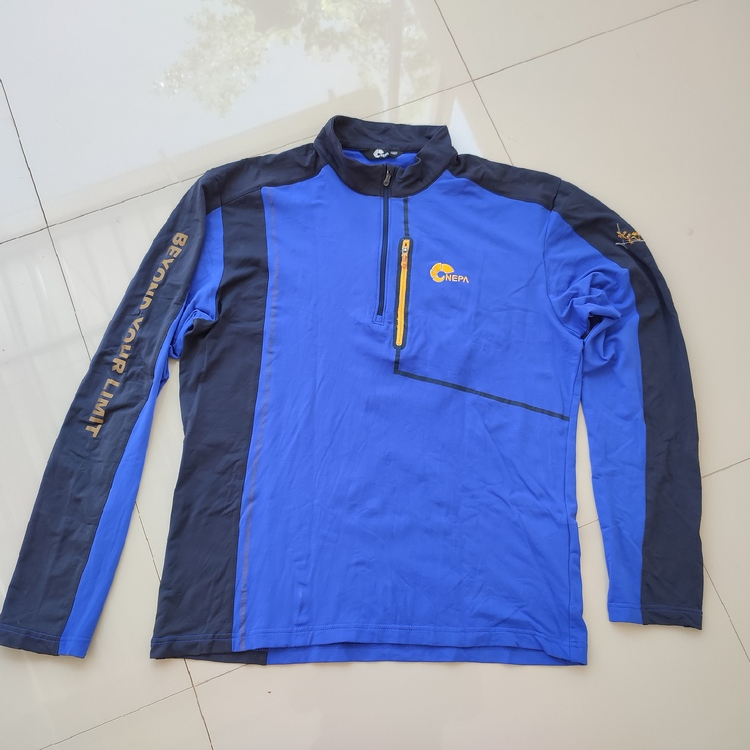 7. Baselayer Outdoor Nepa Lengan Panjang Size L Man - Pakaian Lapangan Pria Wanita Anak