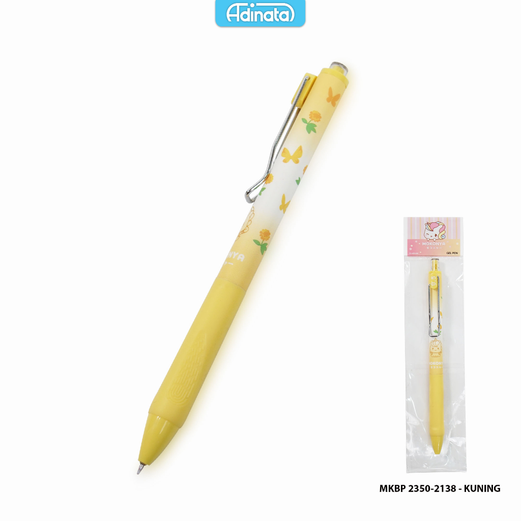 

Mokonya Gel Pen 2350-2138C Yellow / Pen / Alat Tulis - Adinata