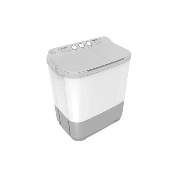 SHARP MESIN CUCI 2 TABUNG 8KG TWIN TUB ES-T90MW-HK / AREA SEMARANG KOTA