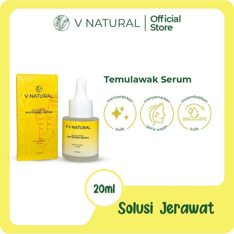 V Natural Temulawak Serum Original 20ml / SERUM V NATURAL