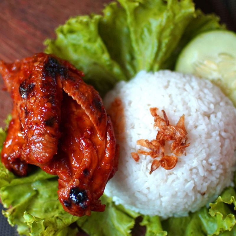 

paket ayam bakar tahu tempe