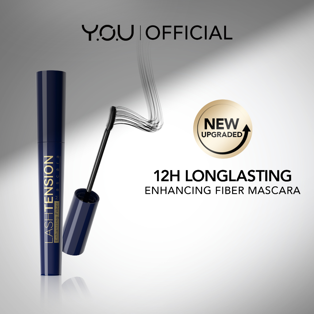 YOU Lashtension Enhancing Fiber Mascara Maskara Waterproof Tahan 12 Jam Lash Lift Kosmetik Mata