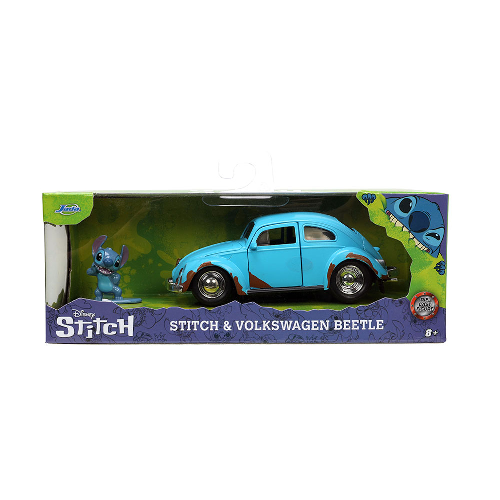 Jada 1/32 Volkswagen Beetle with Stitch Blue