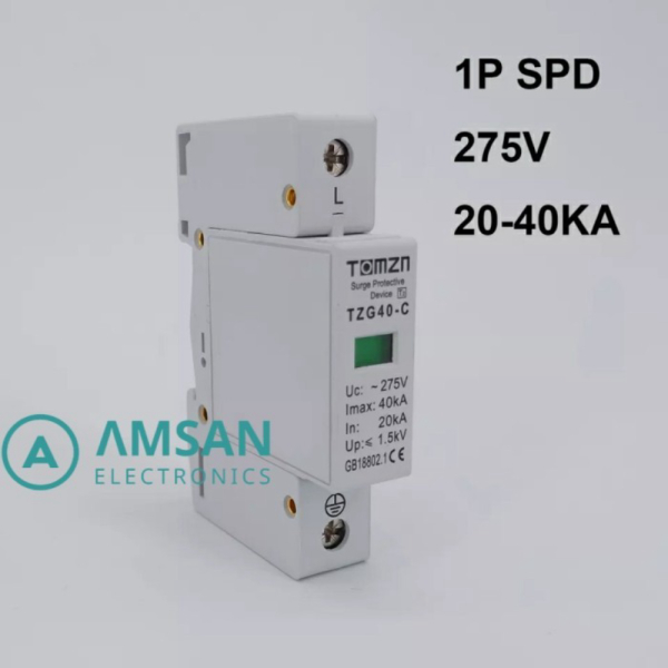 SPD AC 275V 1P TOMZN Penangkal Petir Surge Protective Device Arrester Limited