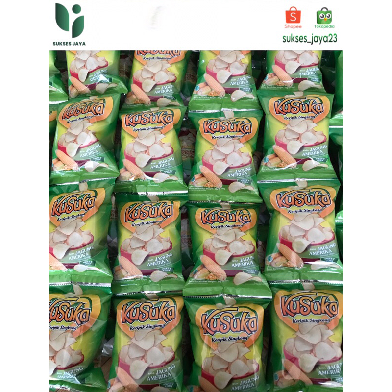 

KUSUKA Keripik Singkong 20g Rasa Jagung Amerika ( 1 Renceng x 10 )