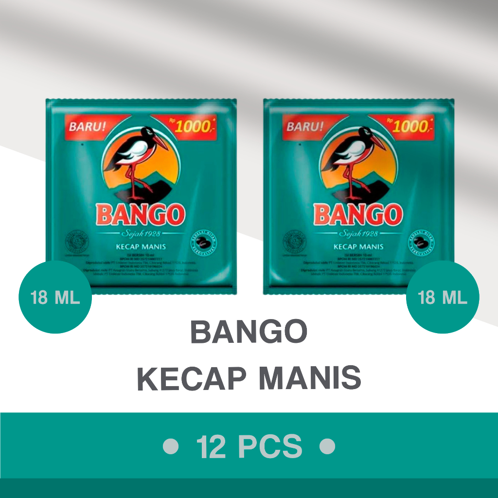 

Bango Kecap Manis Renceng (18 ml) isi 12 pcs