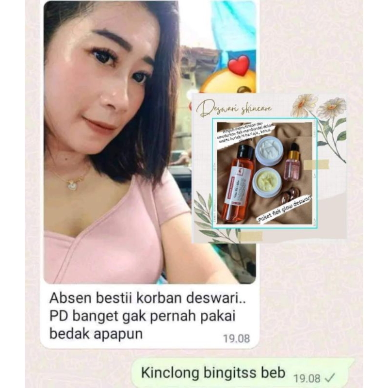 paket flek glow deswari skincare