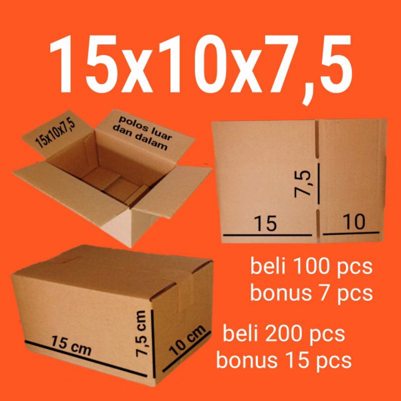 

Kardus Box 15x10x7,5