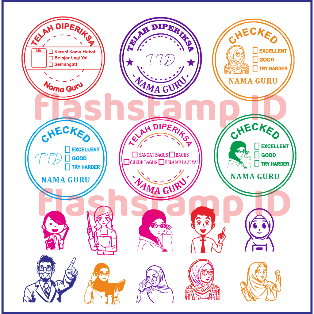 

STEMPEL GURU BULAT STEMPEL PENILAIAN REWARD PARAF STEMPEL NILAI AFIRMASI CUSTOM SIAP KIRIM