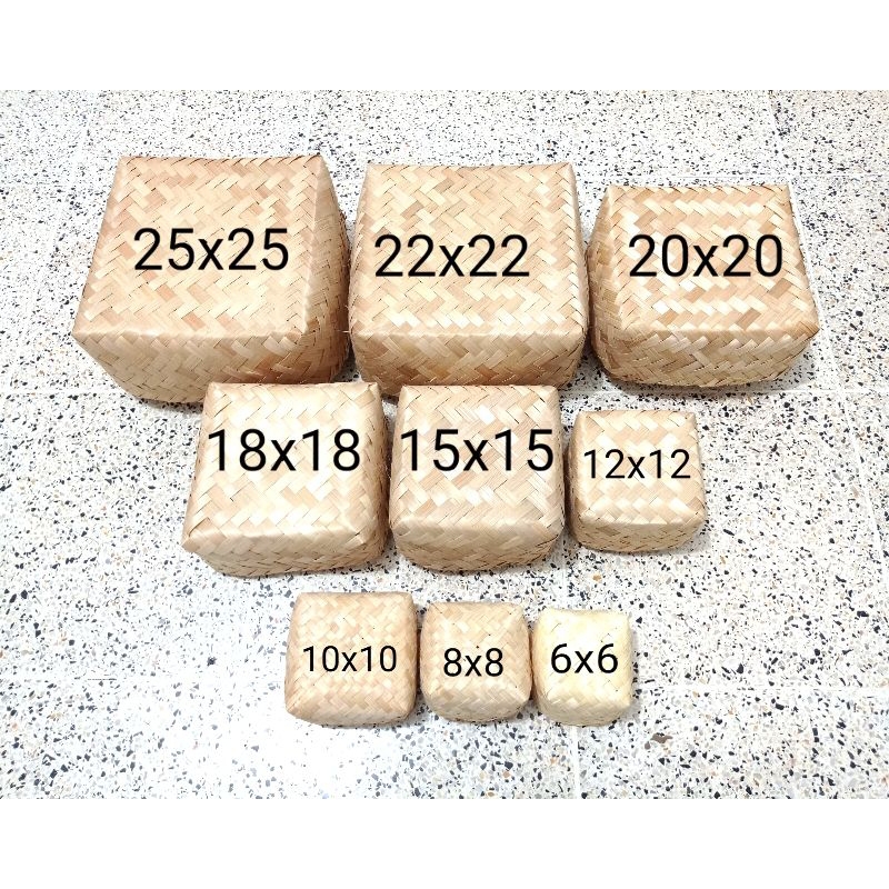 besek bambu hampers bambu anyaman natural