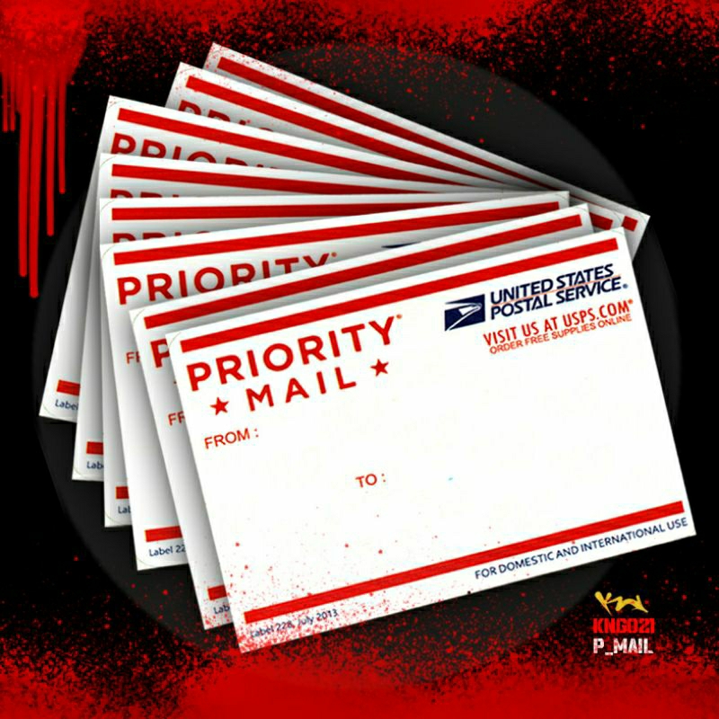 

STICKER PRIORITY MAIL US