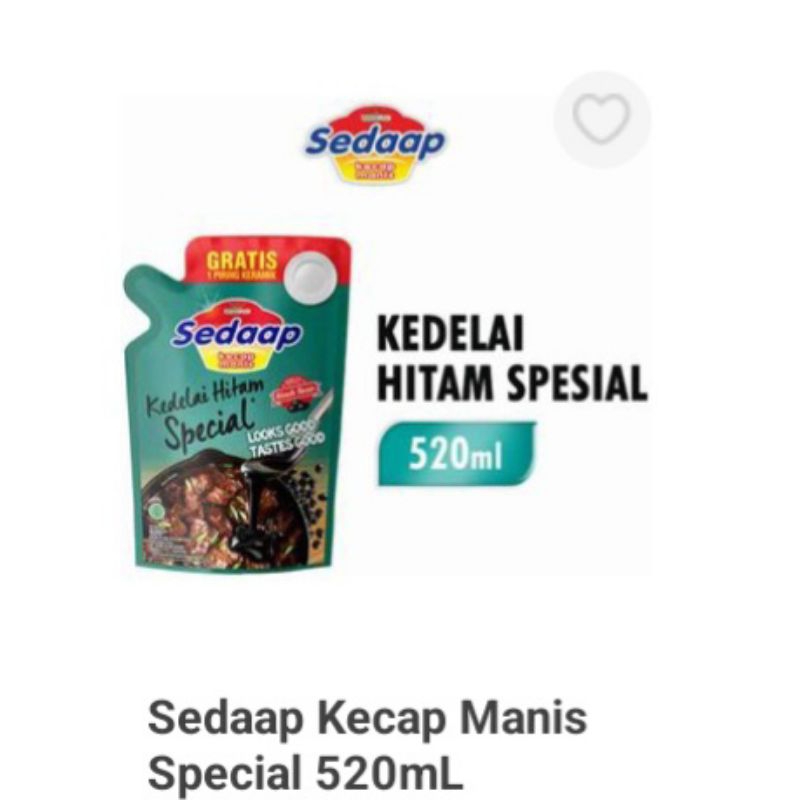 

kecap sedaap manis special 520ml