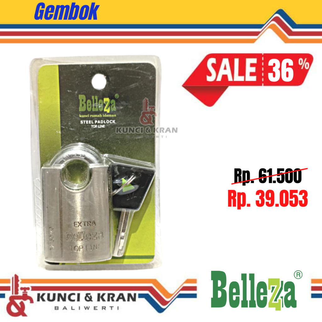 Gembok BELLEZZA PLK BLZ 150-40 US15 Padlock Gembok Pagar Rumah