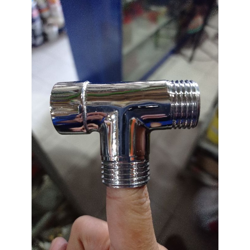 Tee T Shower sambungan kran shower 1/2"