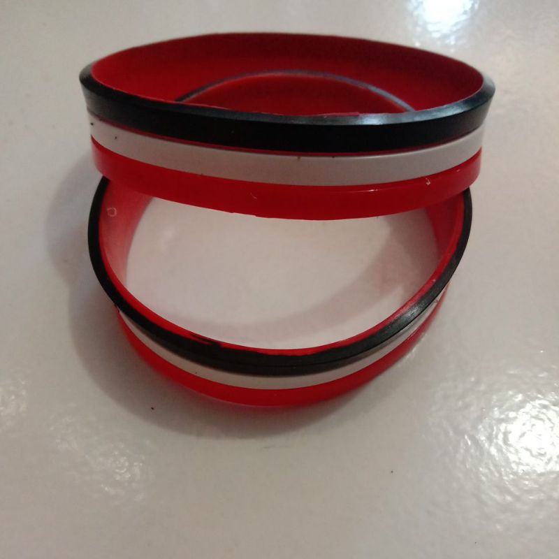 Gelang karet MERAH/PUTIH/HITAM