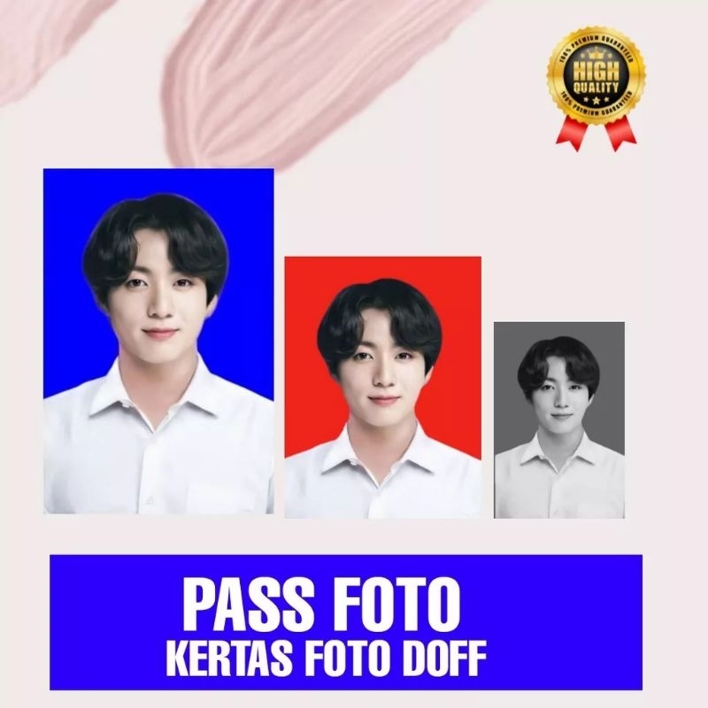 Cetak Pas Foto 2x3 3x4 4x6 Kertas Foto Glossy Paper