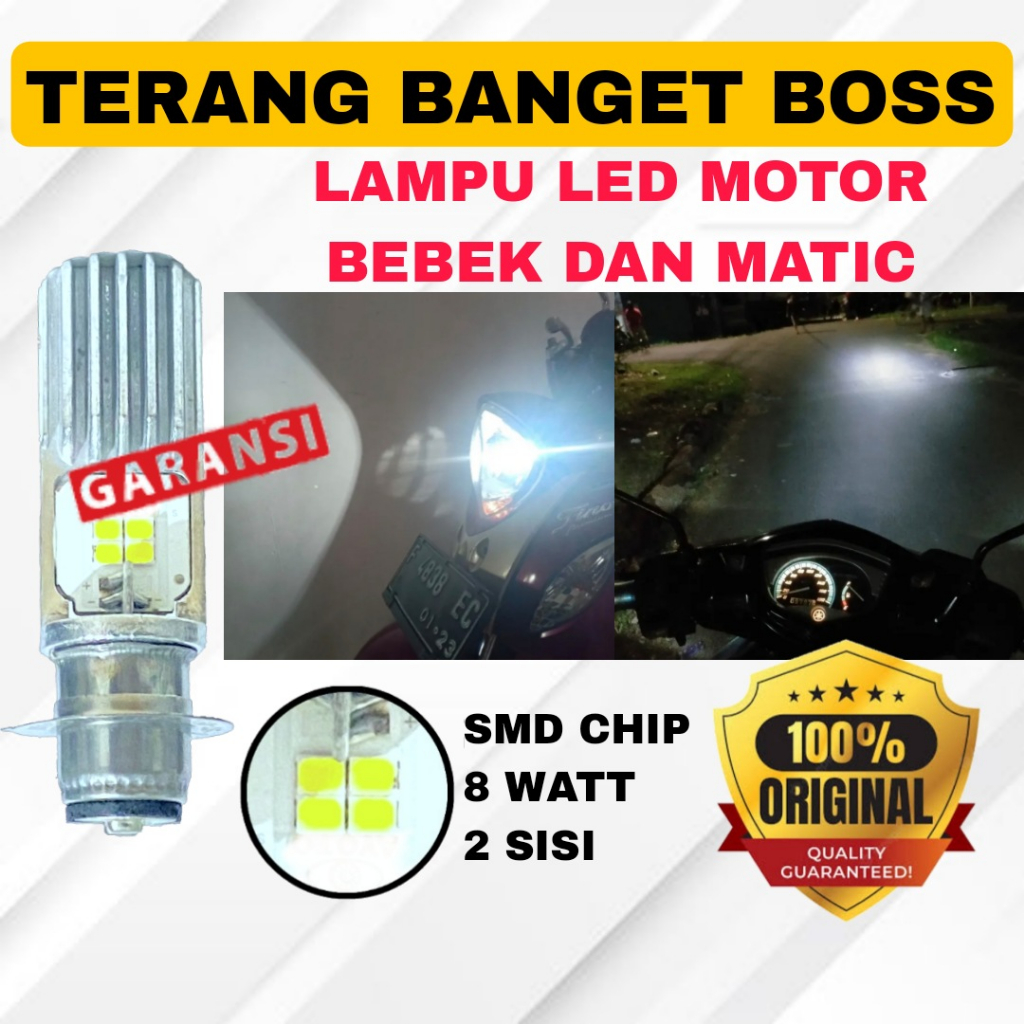 Lampu Led Motor Beat Deluxe FI Vario Old New 125 150 160 Supra X 125 Astrea Mio Jupiter Supra Lampu 
