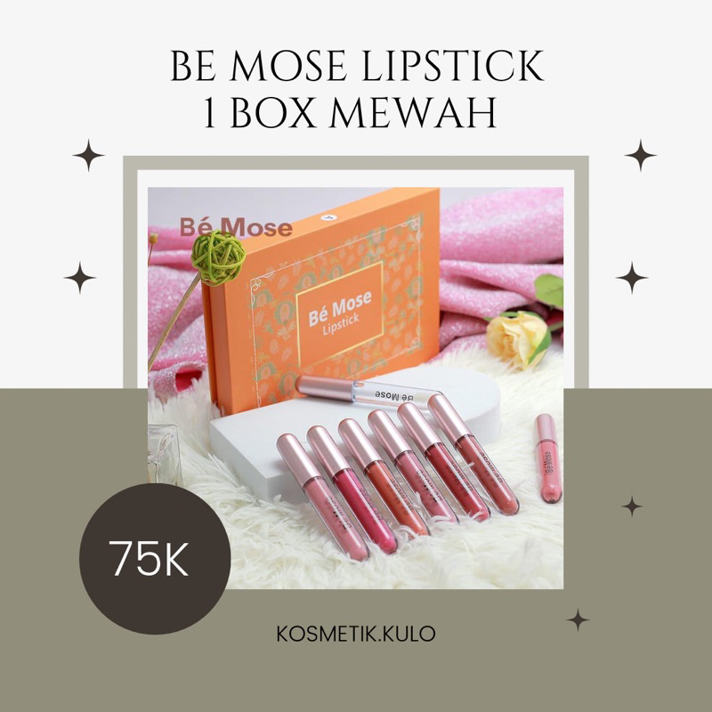 BE MOSE LIPSTICK ORIGINAL BPOM | BE MOSE LIPCREAM MATE WATERPROFF 1 BOX