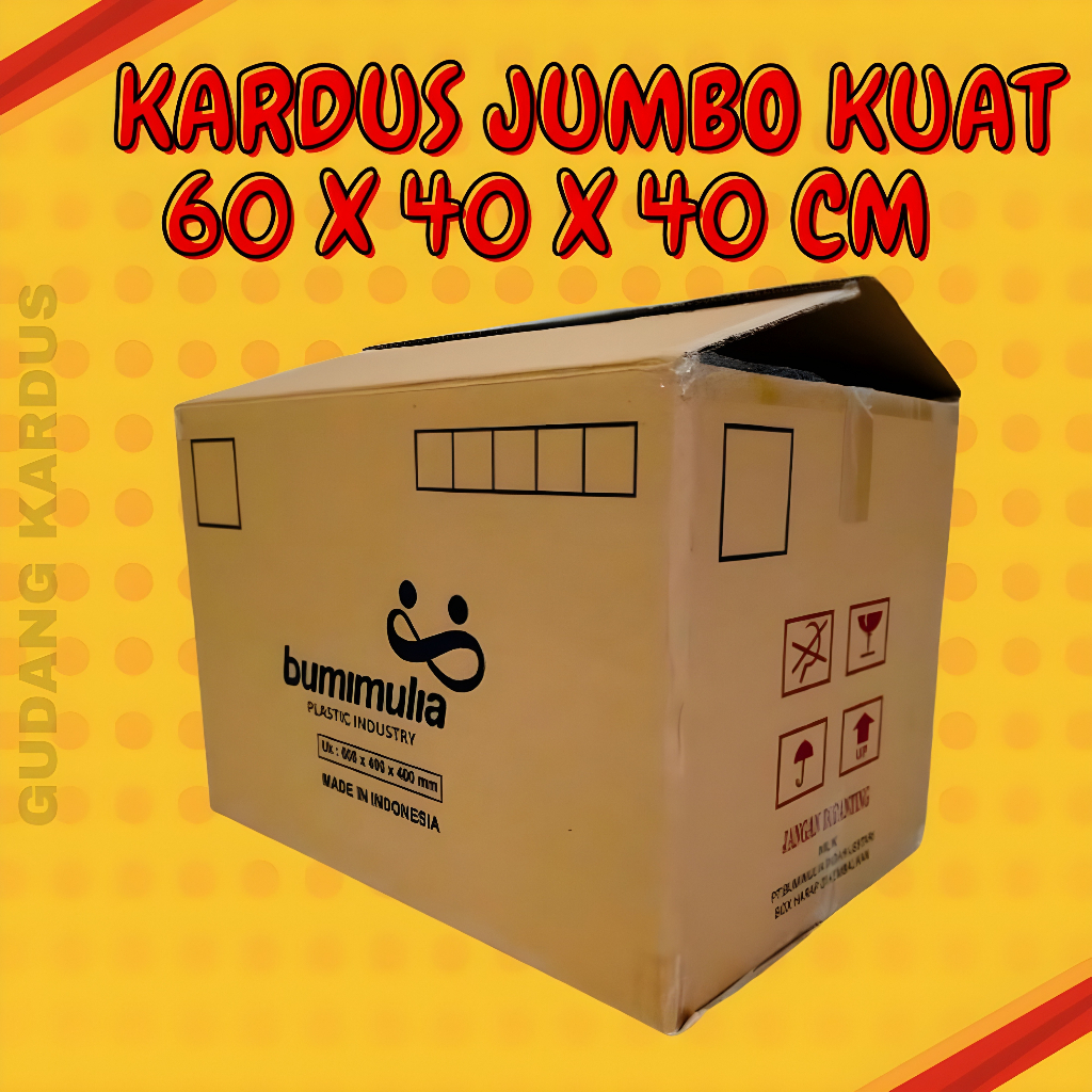 

Kardus Pindahan Bekas 1 layer Karton Penyimpanan Ukuran 60x40x40 cm Box 1 ply Dus Jumbo Packaging Besar Tebal Murah Packing 1ply Packaging 2 ply Polos