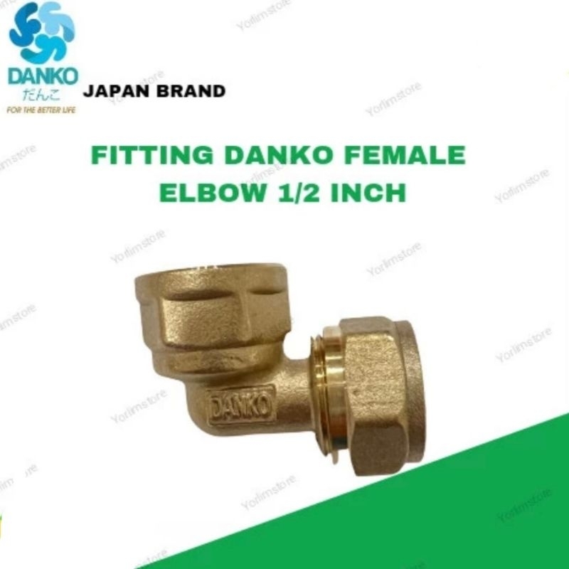 Fitting Pipa Air Panas Danko / Female Elbow / Keni Drat Dalam 1/2&quot;