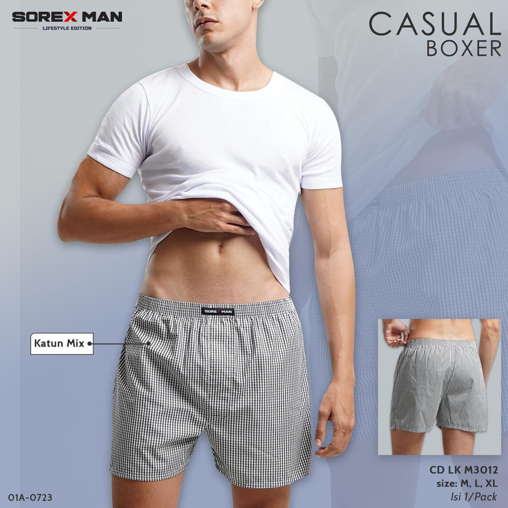 Celana Dalam Sorex Pria LK M 3012 Man Boxer - Sorex Celana Pendek Boxer Pria / Celana Dalam Boxer Pr