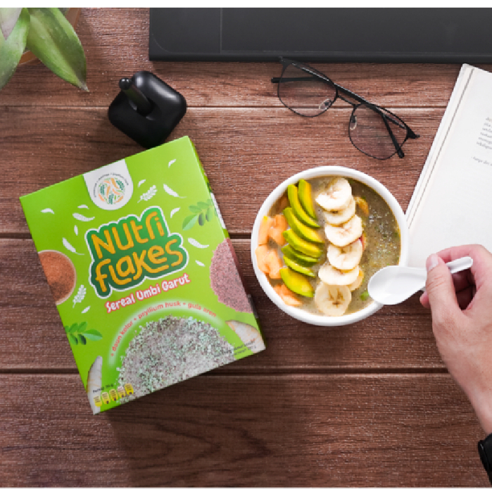 

Cereal Nutriflakes - Original Sereal Umbi Garut Solusi Atasi Asam Lambung Maag Kronis Gerd Suplemen Makanan Diet Isi 280gr